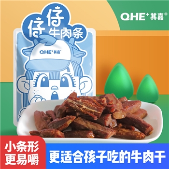 其嘉小奶花仔仔牛肉条儿童零食牛肉条22g*5包