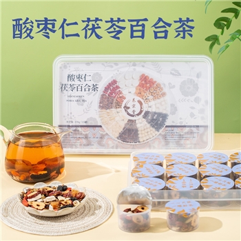 好食庄园小罐茶系列 酸枣仁茯苓百合茶270g（18g*15罐）