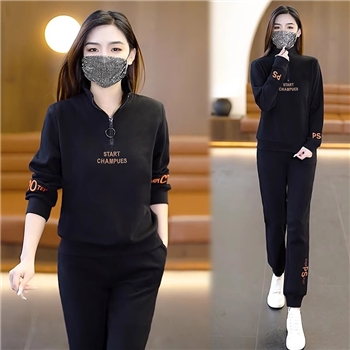 春秋季新款休闲卫衣运动服套装女小个子宽松显瘦时尚两件套