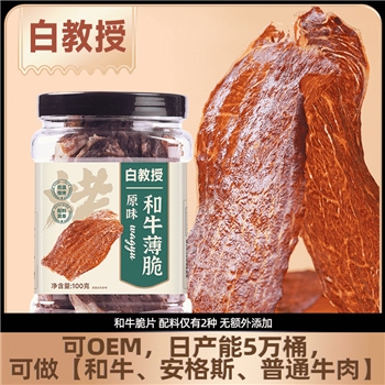 内蒙古牛肉干和牛薄脆100g牛肉脆片牛脆脆风干牛肉