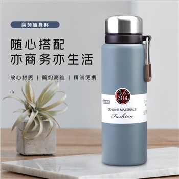 大容量双层保温杯便携时尚保温壶提手户外车载运动水壶商务礼品