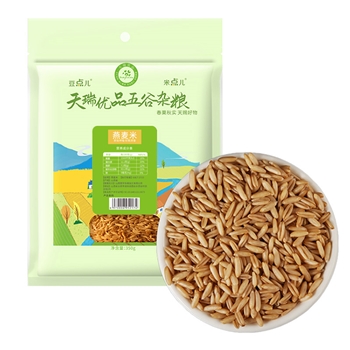 天瑞优品新燕麦米农家五谷杂粮煮粥糙米胚芽米粗粮350G*4包